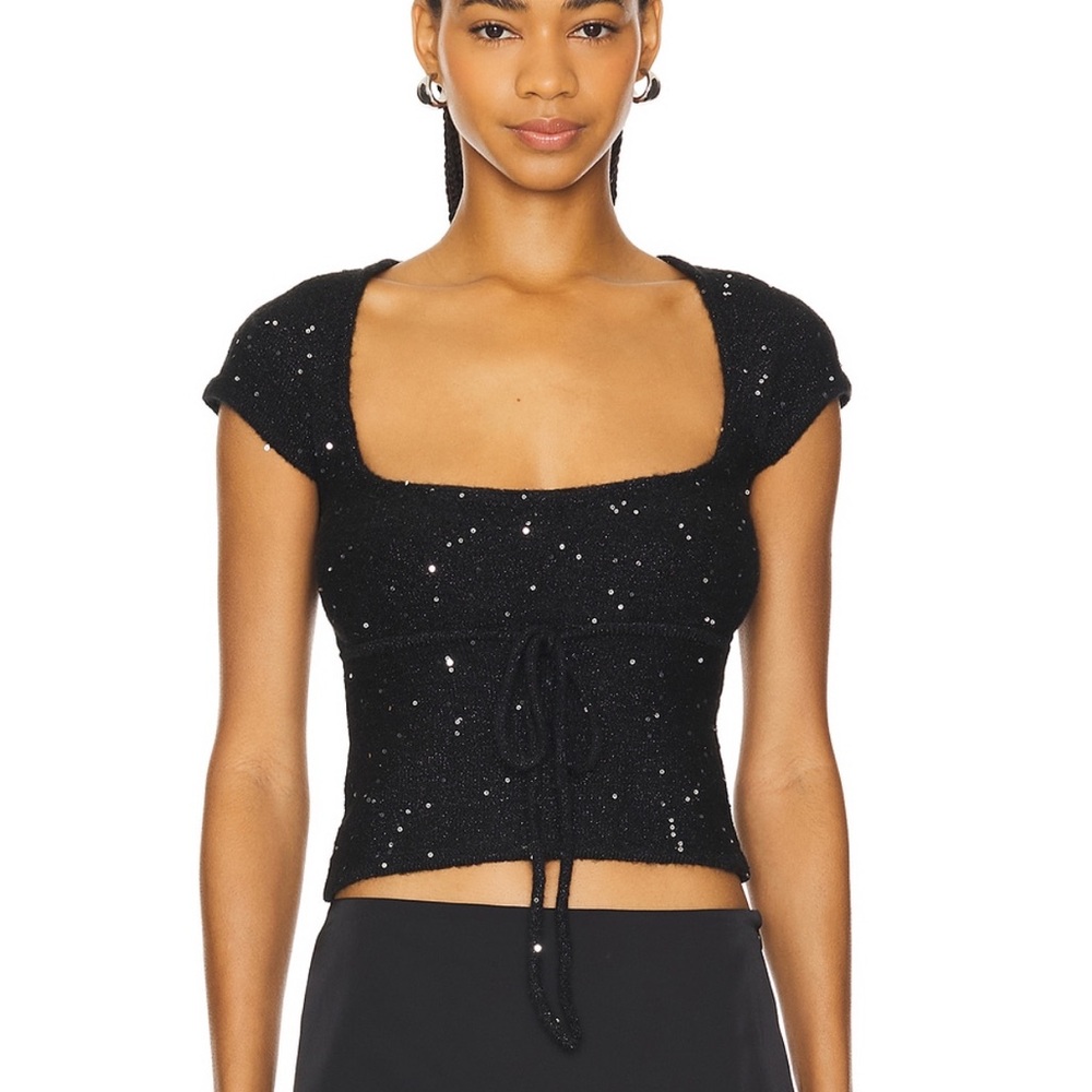 Guizio Miki Sequin Knit Top
